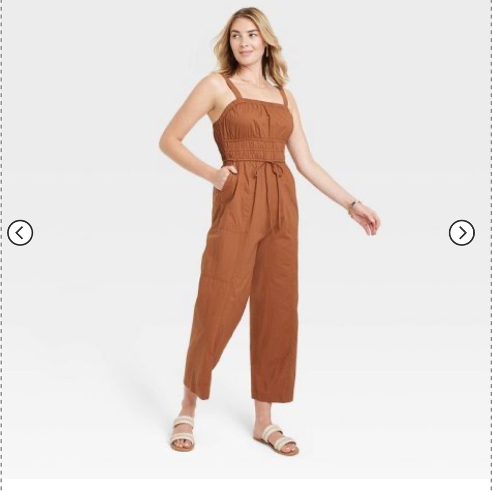 Universal thread burnt orange jumpsuit